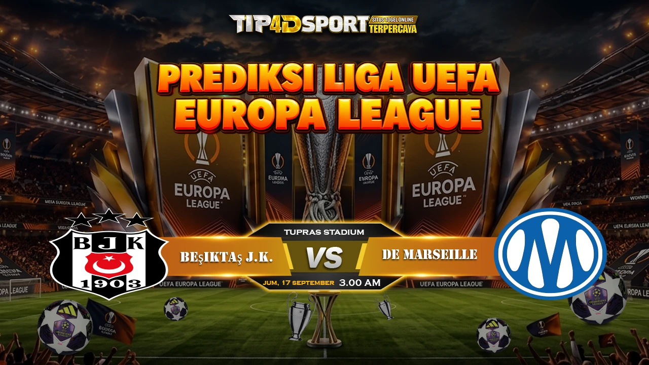 Beşiktaş akan menjamu Olympique de Marseille di Tupras Stadium pada matchday pertama Liga Europa musim 2026/27